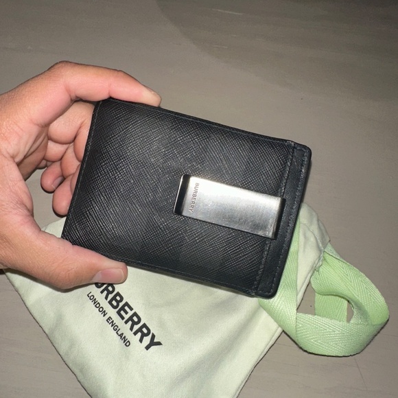 Burberry - London Check Money Clip Card Case - Picture 2 of 4